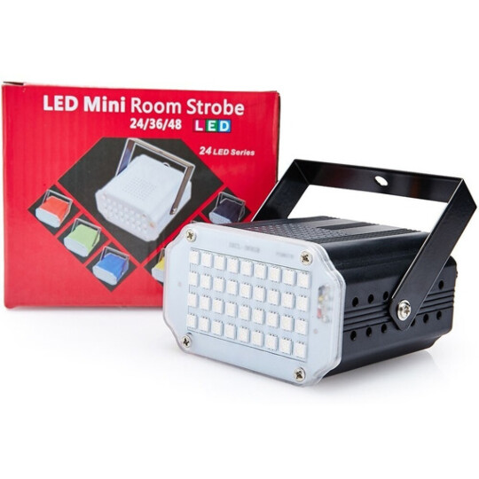 Mini Strobo de LED com 36 Leds Efeito Câmera Lenta Eventos - MINI ROOM STROBE