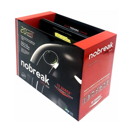 Nobreak Ups Mini 600VA Monovolt 115V 5A com 6 Tomadas Ts Shara - TS-4004
