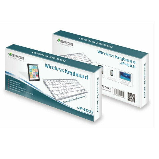 Teclado Slim Bluetooth Ultra Fino sem Fio Verde - JP-BX5