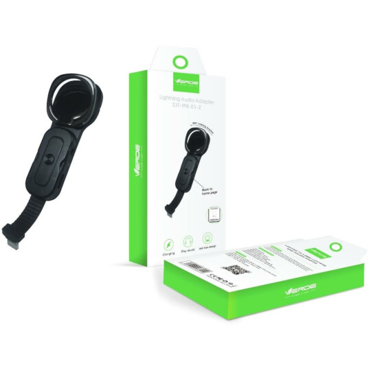 Adaptador Lightning IOS Bluetooth com Anel Magnético para Fones P2 Verde - ZJT-IP8-01-Z / GL070