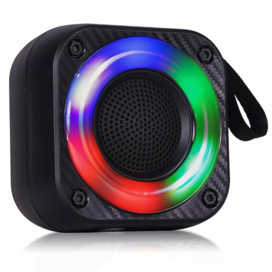 Caixa de Som Bluetooth Portátil 5W TWS com Led GRASEP - D-Y07