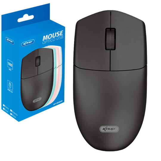 Mouse Óptico Usb com Fio Knup - KP-MU009