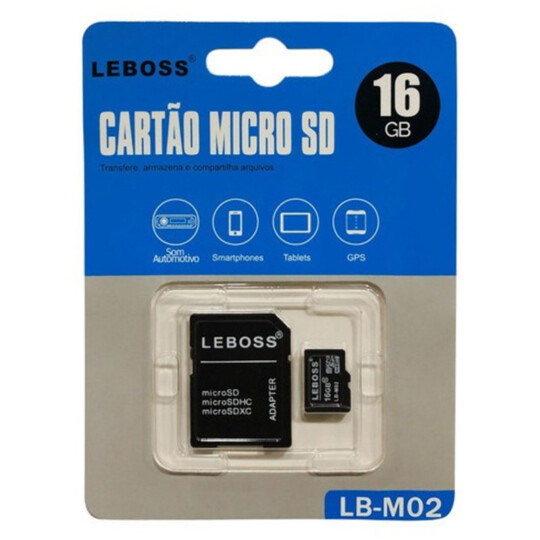 Cartão de Memória 16Gb Micro SD - LB-M02