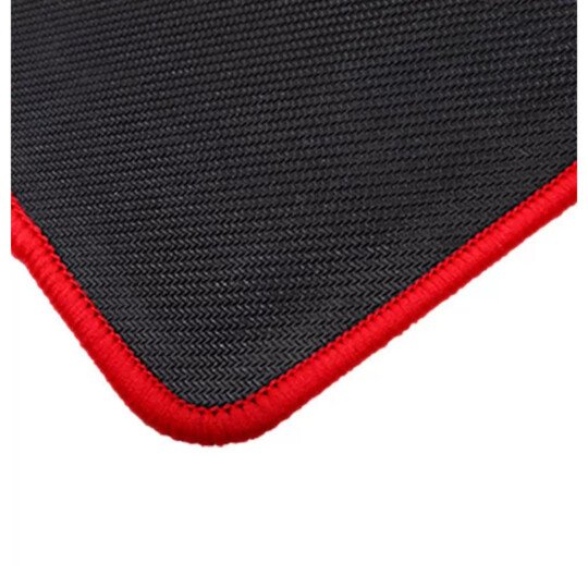 Mousepad Gamer Pequeno 250x210mm Borda Costurada Preto e Vermelho EVOLUT - EG401BK
