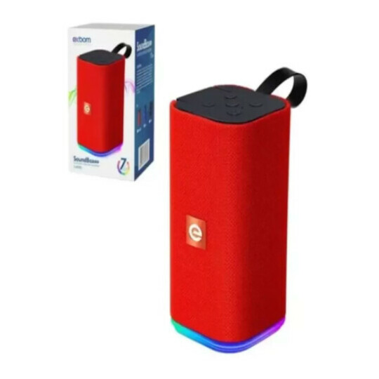 CAIXA FECHADA 30 Unidades Caixa de Som Bluetooth Multimidia FM/SD/Aux/Usb Led RGB Super Bass 03458 EXBOM - CS-M33BTL