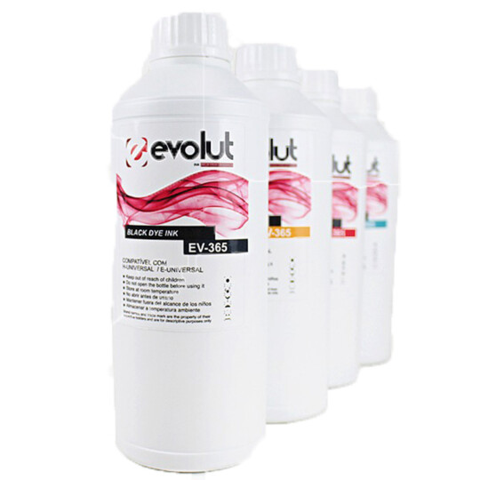 Refil Tinta Universal Magenta para HP/Epson Garrafa 1 Litro EVOLUT - EV365 1L MAGENTA