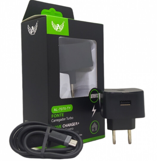 Carregador Turbo Home Charger com Cabo Type C Altomex - AL-7070-TY
