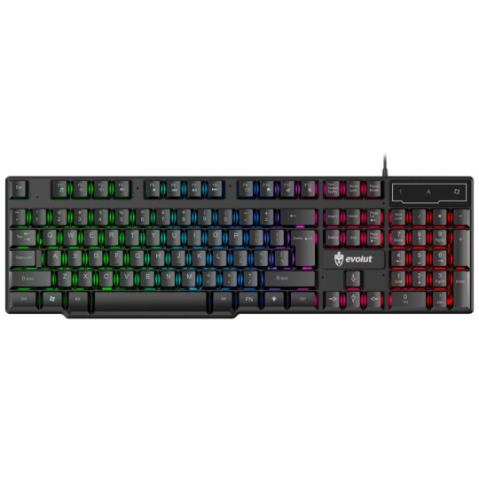 Teclado Gamer HAWKE com Fio Usb e Iluminação Led RGB EVOLUT - EG206