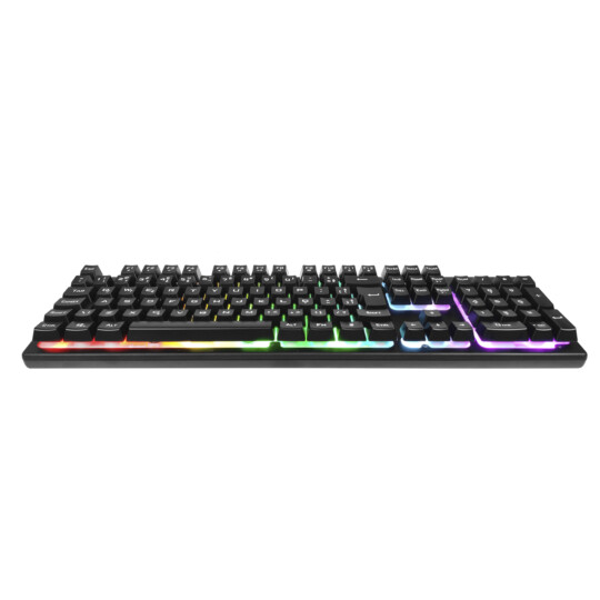 Teclado Gamer HP Usb Membrana com Iluminação Led RGB - K500F