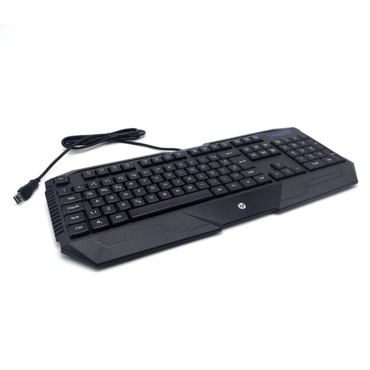 Teclado Gamer HP Membrana Usb ABNT2 Preto - K130