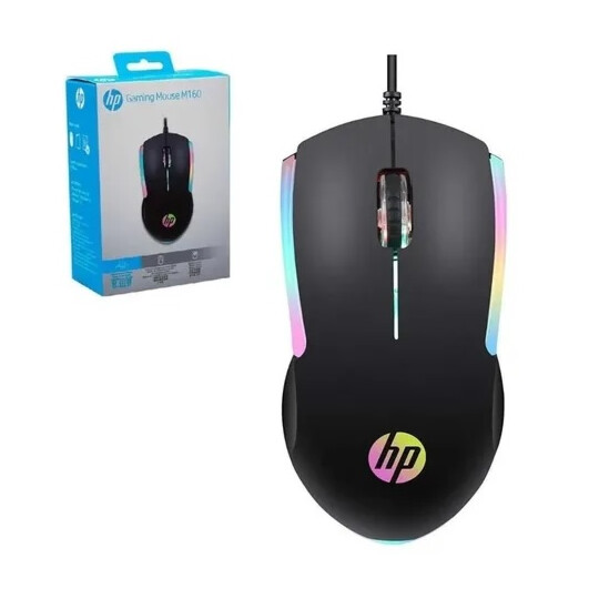 Mouse Gamer HP 1000 Dpi Usb com Iluminação Led RGB - M160