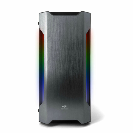 Gabinete Gamer C3Tech Mid Tower com Led RGB s/ Fonte - MT-G680SBK