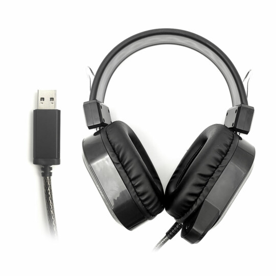 Headest Gamer Usb C3Tech Com Microfone e Led Crane - PH-G320BKV2 