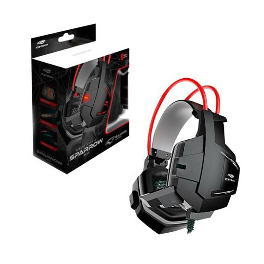 Headset Gamer C3Tech com Microfone SPARROW PH-G11BK