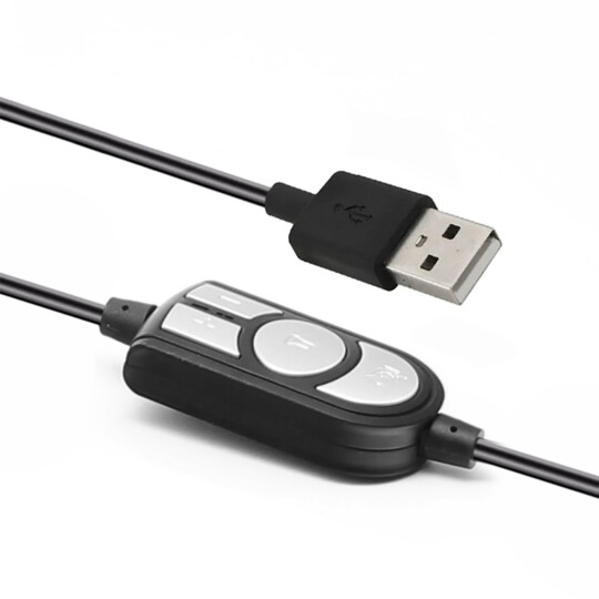 Fone de Ouvido Headset C3Tech Usb com Microfone Preto - PH-310BK