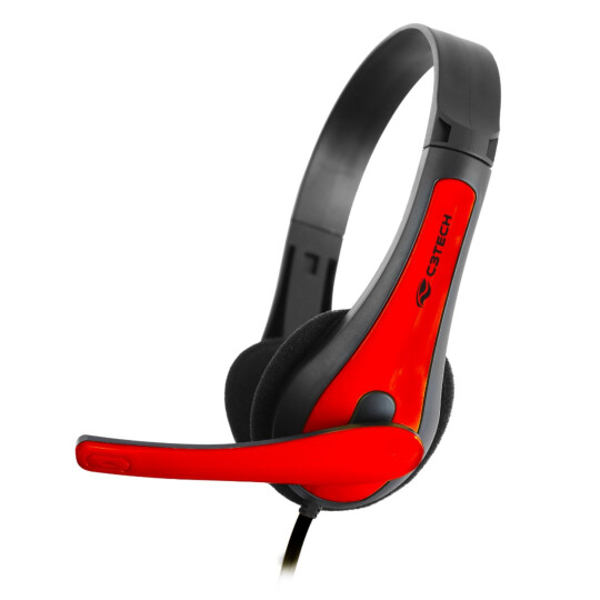 Fone de Ouvido Headset com Microfone C3Tech Preto - PH-30BK