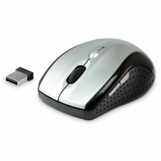 Mouse Sem Fio C3Tech Wireless Rc/Nano 1600 dpi Prata - M-W012SI V2 