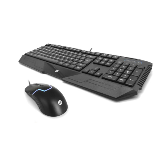 Kit Teclado + Mouse Gamer HP Usb Membrana Preto - GK1000