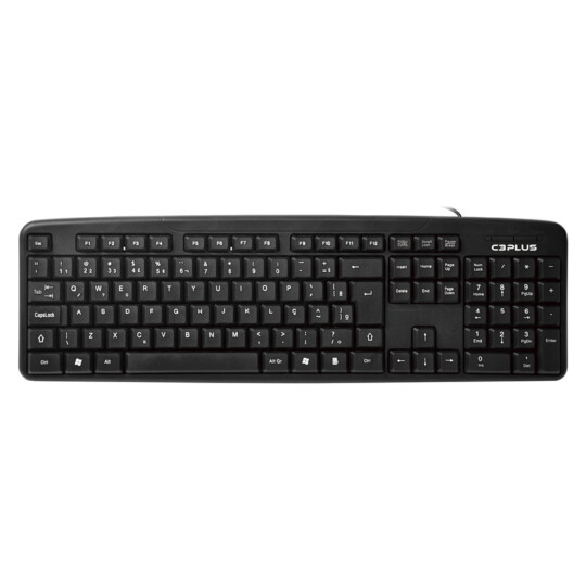 Teclado C3Tech com Fio Usb ABNT2 Preto - KB-11BKV2