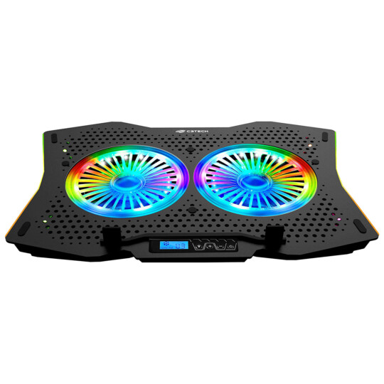 Base Gamer para Notebook C3Tech com Cooler LED RGB 17.3' - NBC-400BK