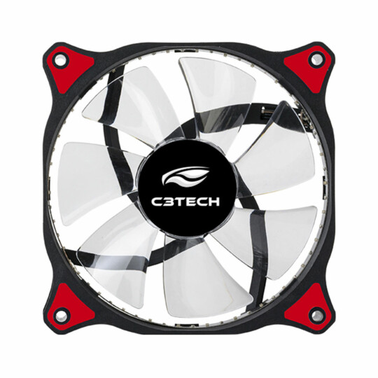 Cooler Fan C3Tech Storm 12cm 30 Leds Vermelho - F7-L130RD
