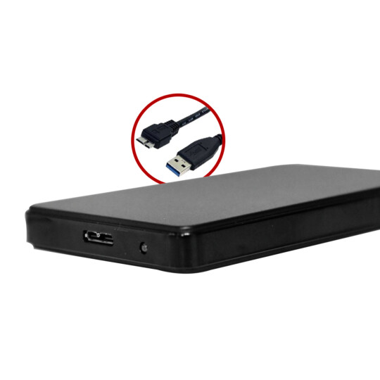 Case C3Tech para Hd Externo 2.5' Usb 3.0 Preto- CH-300BK