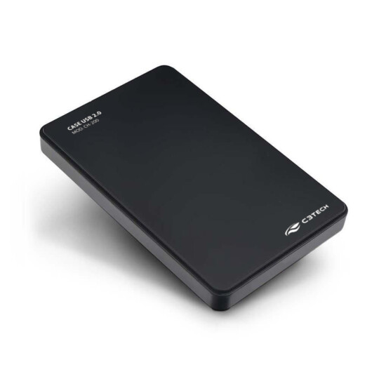 Case C3Tech para Hd Externo 2.5' Usb 2.0 Preto - CH-200BK