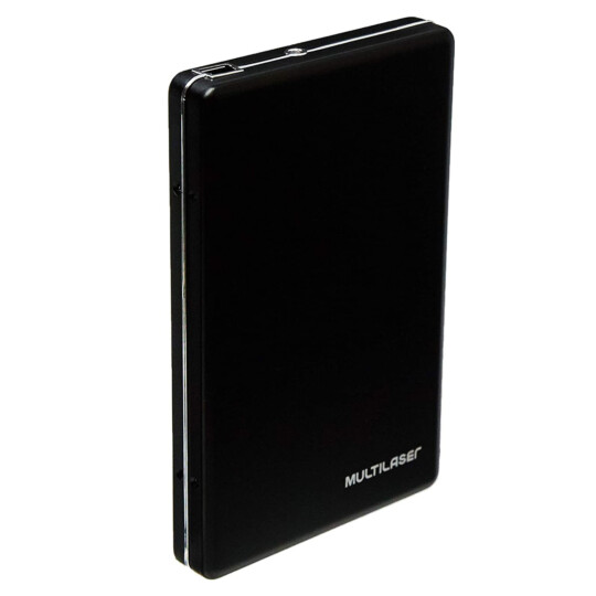 Case para HD Externo Multilaser Sata 2.5' Usb 2.0 Preto - GA057