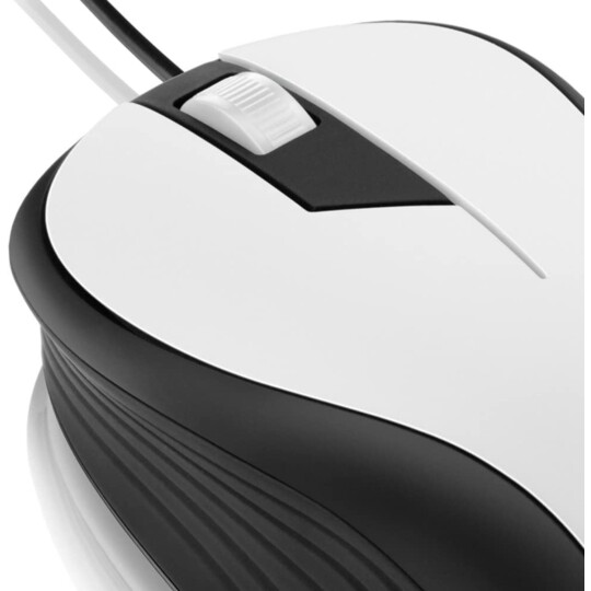Mouse Óptico Multilaser Emborrachado com Fio Usb 1200dpi Branco - MO224