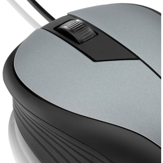 Mouse Óptico Multilaser Emborrachado com Fio Usb 1200dpi Cinza - MO225
