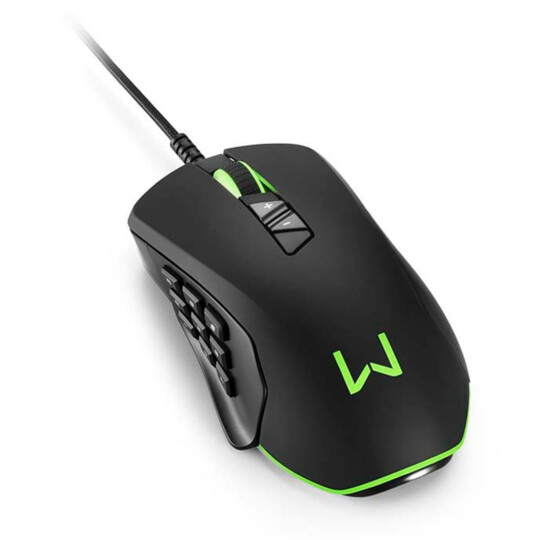 Mouse Gamer Warrior Moray 10.000dpi 14 Botões Personalizável Led Rgb - MO278