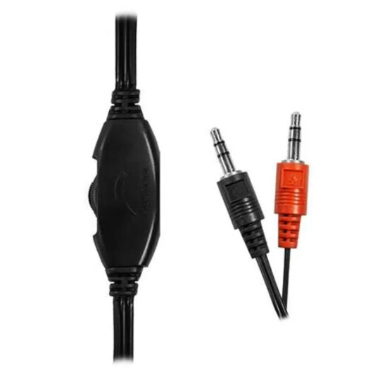 Fone De Ouvido Headset Multilaser Estéreo Com Fio 32 Ohms Preto P2 - PH002