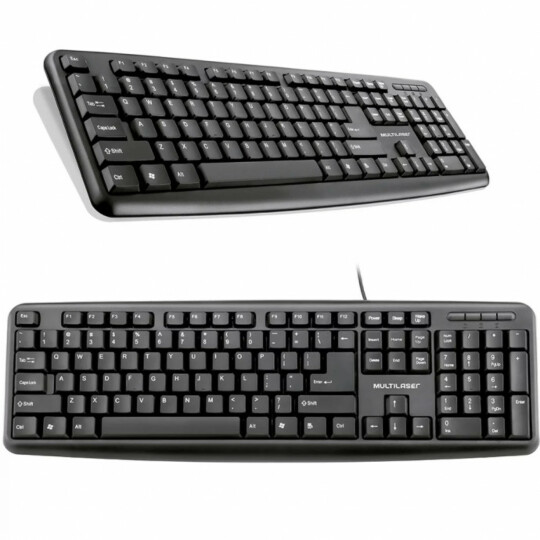Teclado Multilaser Slim Standard Usb Preto - TC065