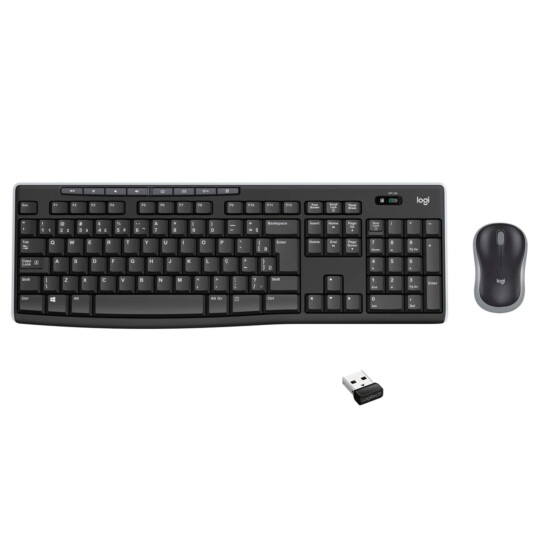 Kit Teclado e Mouse Sem fio Logitech Multimídia Usb - MK270