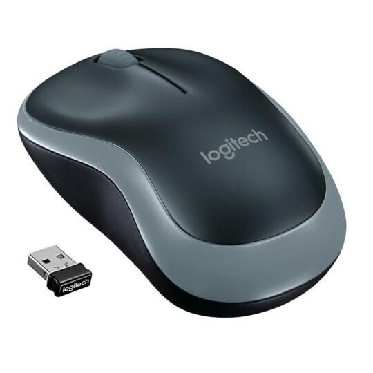 Mouse Sem Fio Logitech Mini Rc/nano 1000 dpi - M185 CINZA