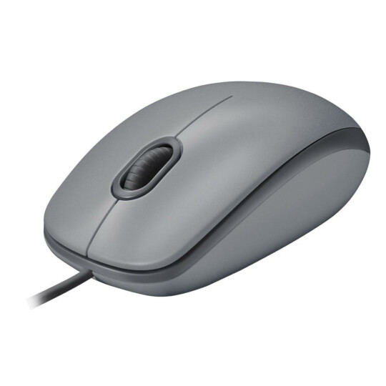 Mouse Logitech com fio Usb e Clique Silencioso Silent 1000dpi - M110 CINZA
