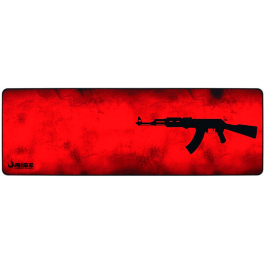 Mousepad Gamer Rise Mode AK47 Vermelho Extended 90X30X0,3cm - RG-MP06-AKR