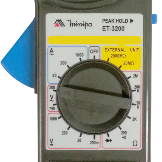 Alicate Amperímetro Digital Minipa CAT II 1000V - ET-3200