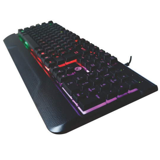 Teclado Gamer Brazil Pc Semi Mecânico Iluminação Led Rainbow - BPC-K7038