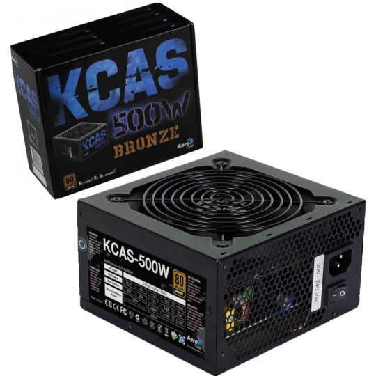 Fonte ATX Aerocool KCAS 500W 80 Plus Bronze PFC Ativo - 59765