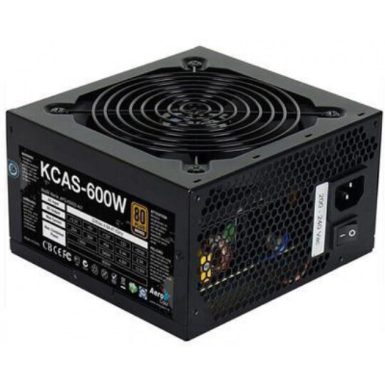 Fonte ATX Aerocool KCAS 600W 80 Plus Bronze PFC Ativo - 64802