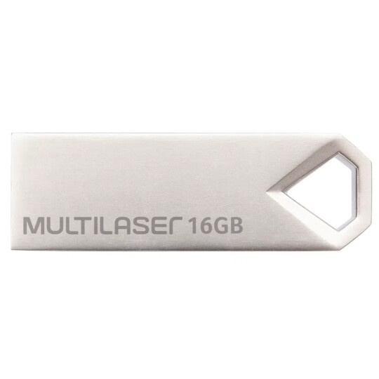 Pen drive Multilaser Diamond 16GB USB 2.0 Metálico - PD850