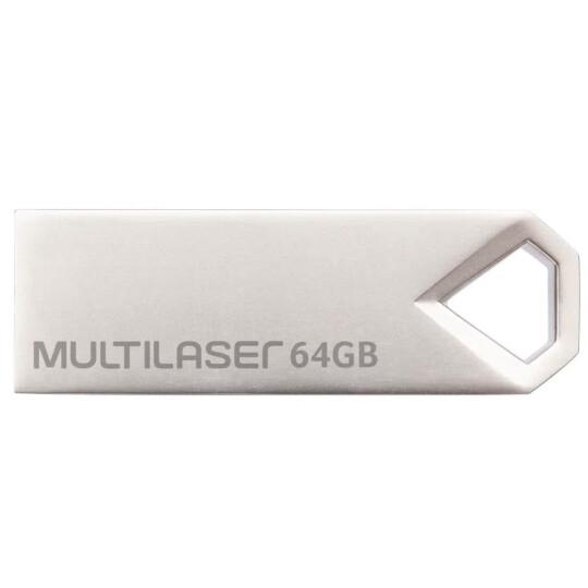 Pen drive Multilaser Diamond 64GB USB 2.0 Metálico - PD852
