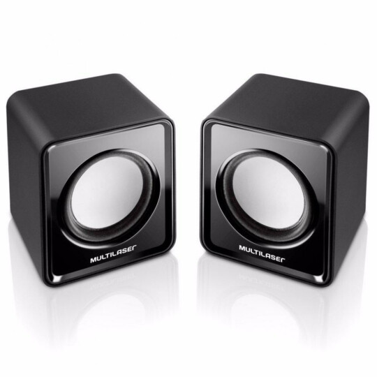 Caixa de Som Mini Multilaser 3W Usb para Computador e Notebook Preta - SP144