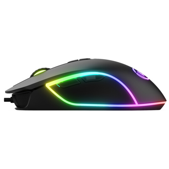 Mouse Gamer KWG com fio Usb RGB 12000 DPI Preto - ORION P1 