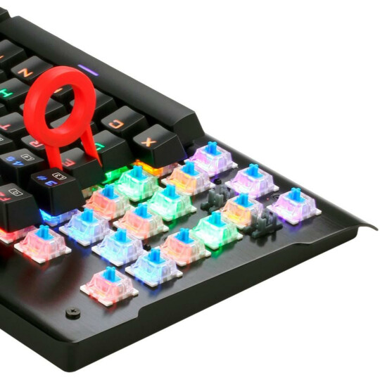Teclado Mecânico Gamer Redragon Visnu RGB Switch Outemu Blue - K561RGB PT