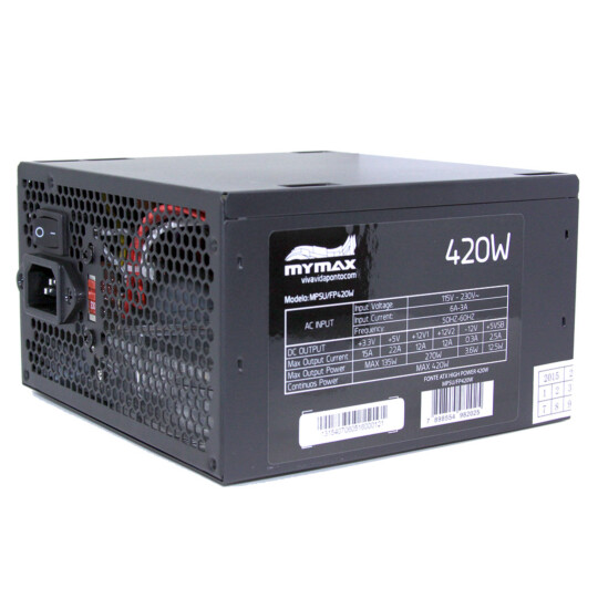 Fonte ATX Mymax 420W 24 Pinos 2 Sata High Power - MPSU/FP420W