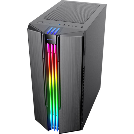 Gabinete Gamer Mymax Eternity Mid Tower USB 3.0 Preto RGB - MCA-ETERNITY/RGB