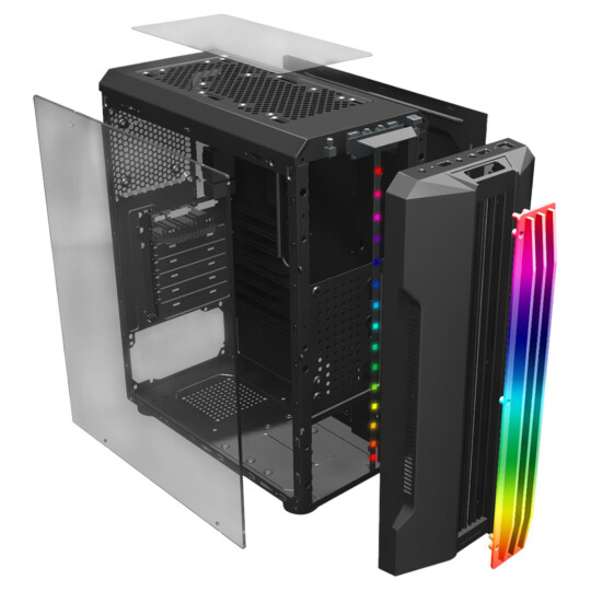 Gabinete Gamer Mymax Ciclope Mid Tower USB 3.0 Preto - MCA-CICLOPE/BK