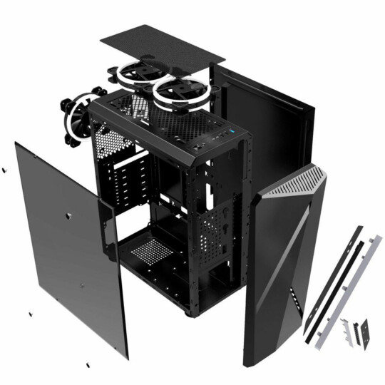 Gabinete Gamer Mymax Cronus Mid Tower USB 3.0 Preto - MCA-CRONUS/BK